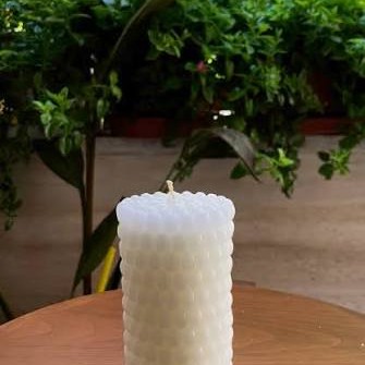 شمع استوانه ای مرواریدی