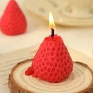 شمع توت فرنگی بی عطر